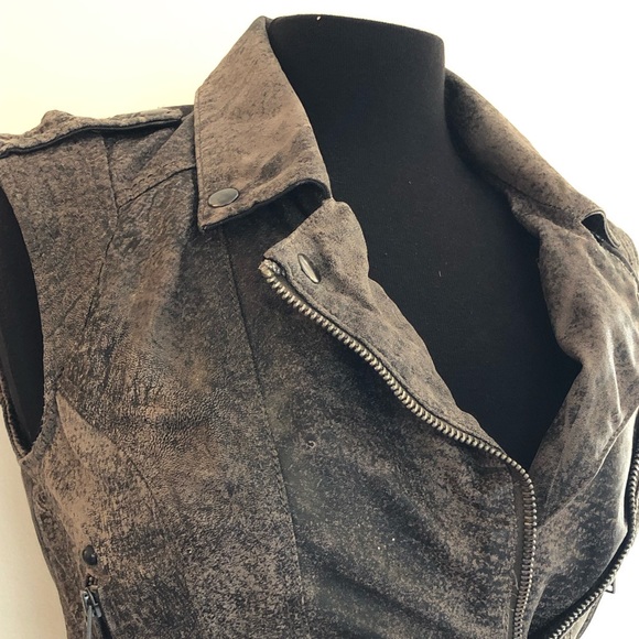 TOPSHOP  Leather Vest - Picture 2 of 6